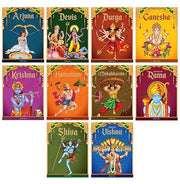 image //www.c...Tales from Indian Mythology Collection of 10 Books : Age: 6+ : Beautifully Illustrated Story Books For Kids/Children : Cultural and Traditional Stories from Ancient India :Books Included: Ganesha: Vishnu : Shiva : Durga : Krishna : Hanuman : Arjuna