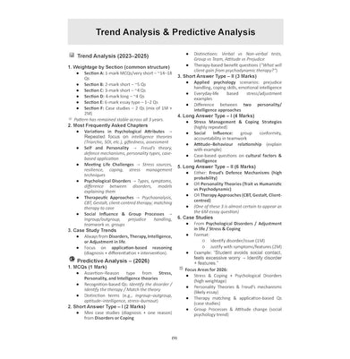 imagOswaal CBSE 15 Sample Question Papers Class 12 Psychology for 2026 Board Exam