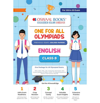 imagOswaal One For All Olympiad Class 8 English