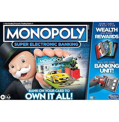 imagMonopoly Super Electronic Banking Board Game, Electronic Banking Unit, Choose Your Rewards, Cashless Gameplay Tap Technology 10%OFF, 6-8 Years Toys & Games, 9-12 Years Toys & Games, Activity, Activity And Puzzles, Beyond Books, Board Games, Cashless Gameplay Tap Technology, Choose Your Rewards, educational toys for 5 year olds, Electronic Banking Unit, Hasbro, Monopoly Super Electronic Banking Board Game, Toys & Games crossword.in