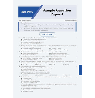 imagOswaal CBSE 15 Sample Question Papers Class 10 Science for 2026 Board Exam