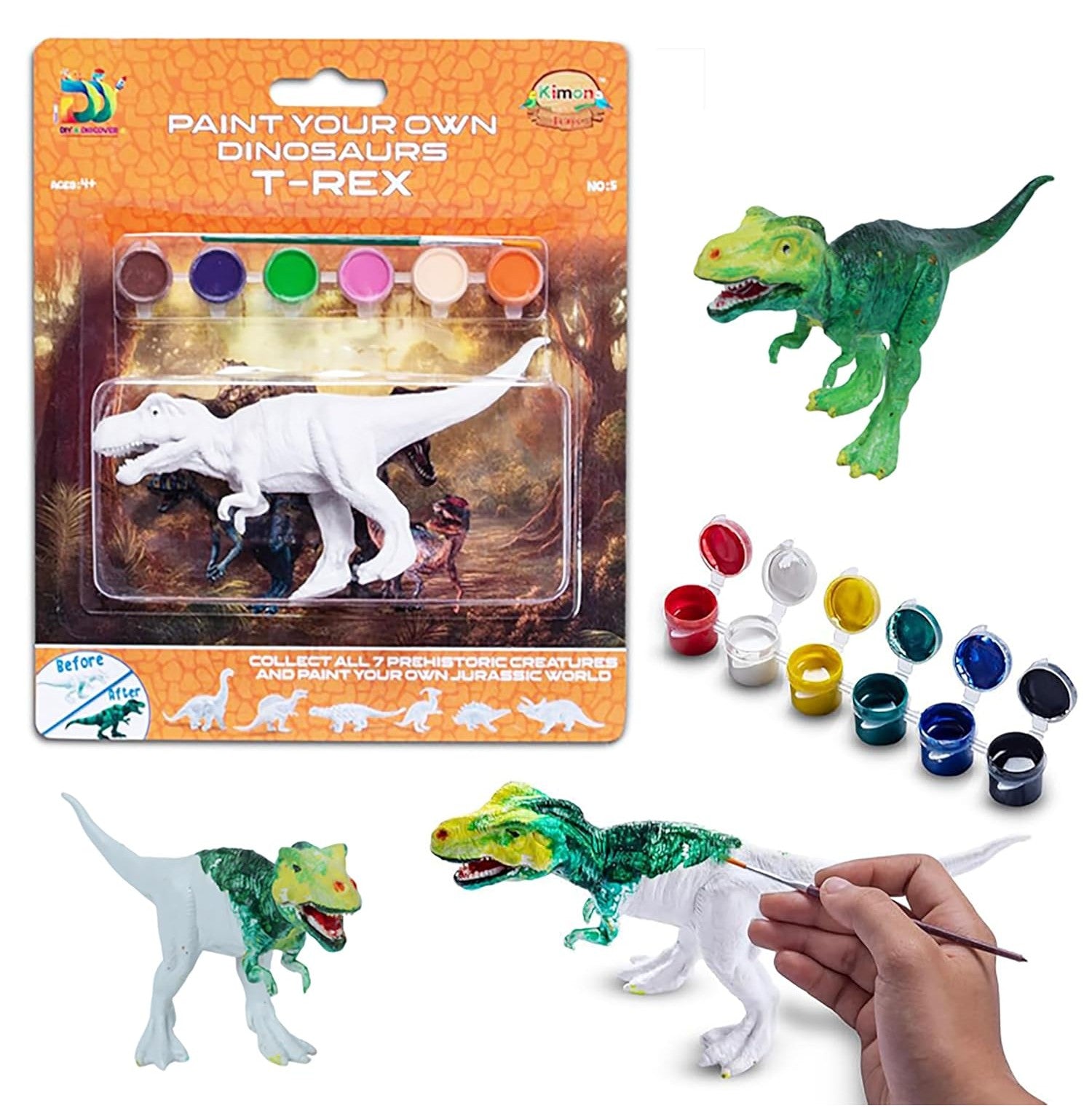 Paint Your Own T-Rex Adventure Kit