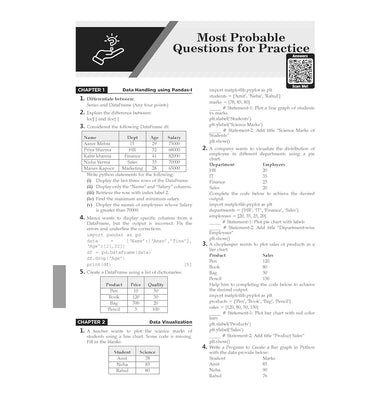 imagOswaal CBSE 15 Sample Question Papers Class 12 Informatics Practices for 2026 Board Exam