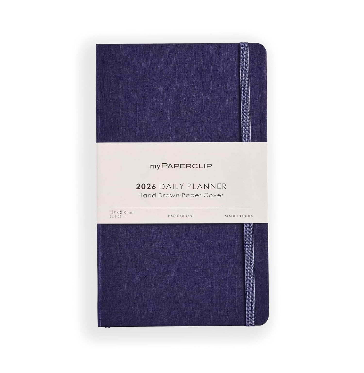 Paperclip 2026 Daily Planner Soft Cover In Elegant Aubergine