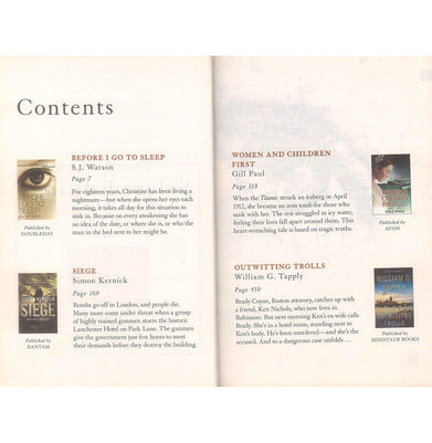 imagReader's Digest Condensed Books : Select Editions : Before I Go To Sleep Siege Women and Children First & Trolls Hardcover