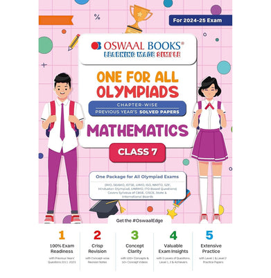 imagOswaal One For All Olympiad Class 7 Mathematics