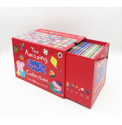 imagPeppa Pig: The Amazing Collection Red Box : Contains 50 Peppa Storybooks Paperback Ladybird Books, BOOKS5, December Book Sale, Early Learning, Kids Books, Peppa Pig : The Amazing Collection 1-50, WBD2025 crossword.in