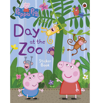 imagPeppa Pig: Day at the Zoo Sticker Book Paperback Peppa Pig