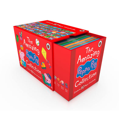 imagPeppa Pig: The Amazing Collection Red Box : Contains 50 Peppa Storybooks Paperback Ladybird Books, BOOKS5, December Book Sale, Early Learning, Kids Books, Peppa Pig : The Amazing Collection 1-50, WBD2025 crossword.in
