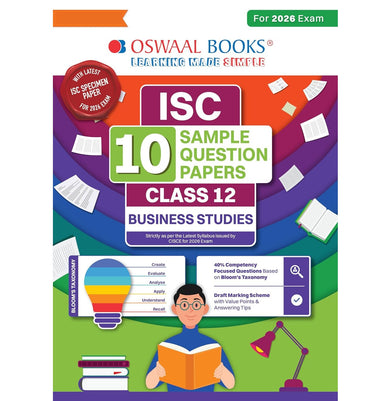 imagOswaal ISC 10 Sample Question Papers Class 12 Business Studies for Board Exam 2026