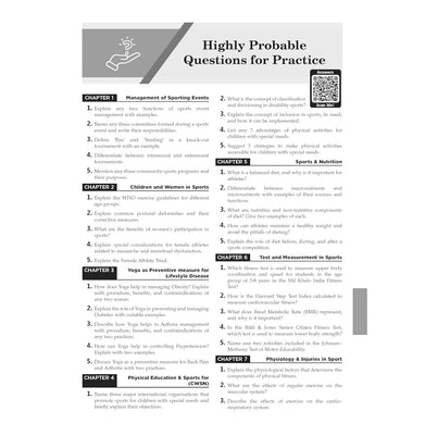 imagOswaal CBSE 15 Sample Question Papers Class 12 Physical Education for 2026 Board Exam