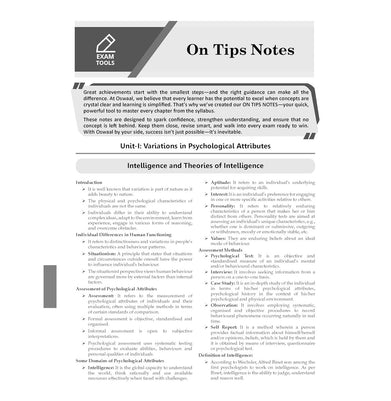 imagOswaal CBSE 15 Sample Question Papers Class 12 Psychology for 2026 Board Exam