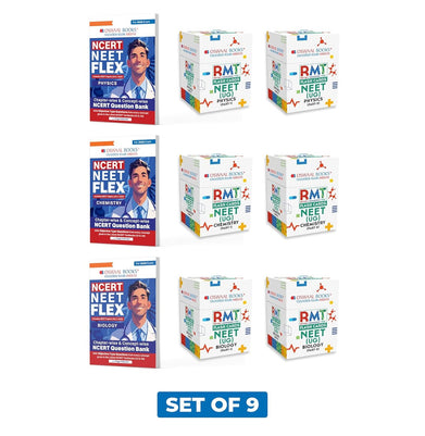 imagOswaal NEET UG Exam Set of 9 | NCERT FLEX Chapterwise & Topicwise Question Bank Physics, Chemistry, Biology 3 Books