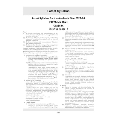 imagOswaal ICSE 10 Sample Question Papers Class 9 Physics, Chemistry, Biology & Maths