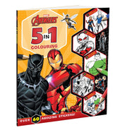 imagMarvel Avengers: 5:In:1 Colouring : Stickers Coloring and Activities Books for Kids Paperback Parragon Books, Coloring and Activities Books for Kids, Colouring & Art Books, December Book Sale, Kids Books, Marvel Avengers: 5-In-1 Colouring | Stickers, WBD2025 crossword.in