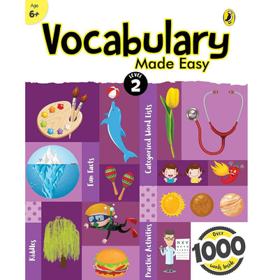 imagVocabulary Made Easy Level 2: Fun, Interactive English Vocab Builder, Activity & Practice Book With Pictures For Kids 6+, Collection Of 1000+ Everyday Words| Fun Facts, Riddles For Children, Grade 2 buy online at crossword.in