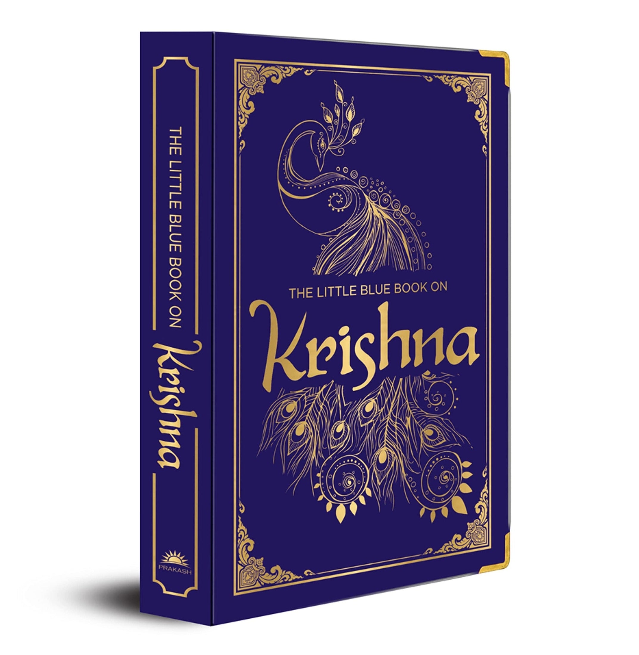 The Little Blue Book On Krishna (Deluxe Silk Hardbound)