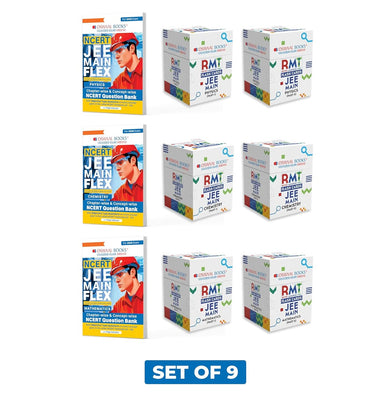 imagOswaal JEE Main Exam Set of 9 | NCERT FLEX Chapterwise & Topicwise Objective Question Bank Physics, Chemistry, Maths 3 Books