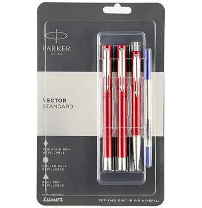 Parker Vector Classic Red Pen Set: Elevate Your Writing Experience