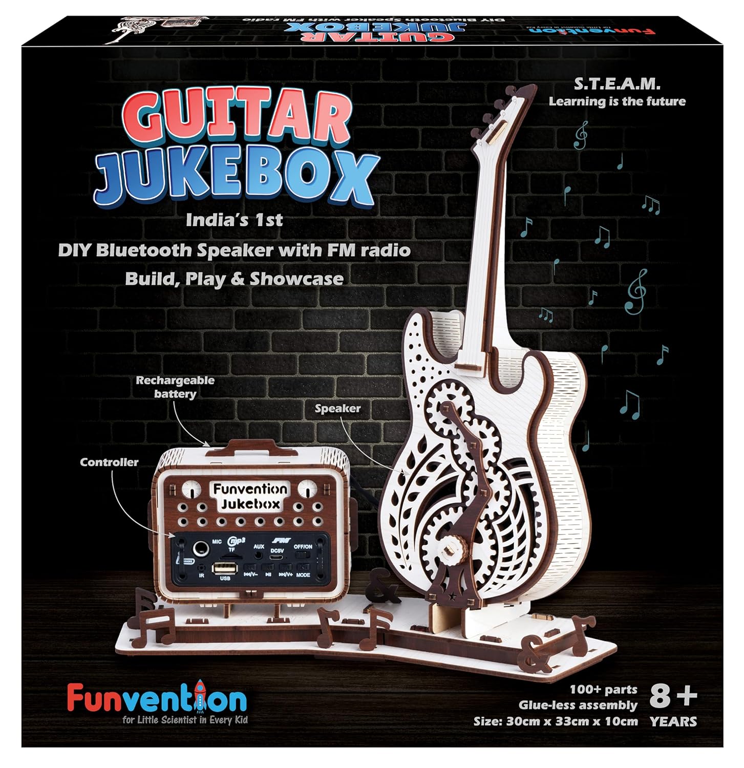 Funvention Guitar Jukebox Diy Bluetooth Speaker