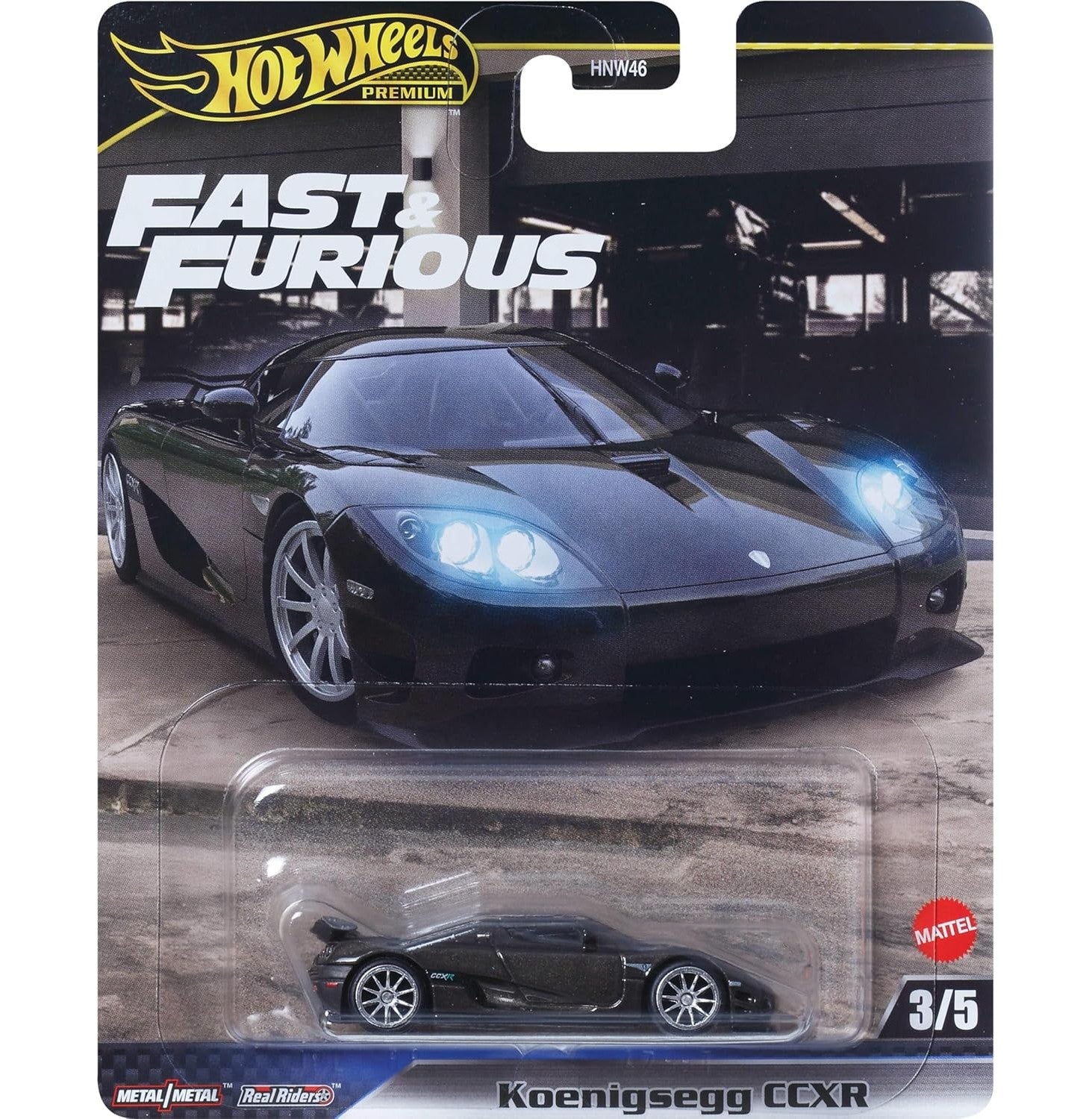 Hot Wheels Fast And Furious Grey Racing Collector's Model