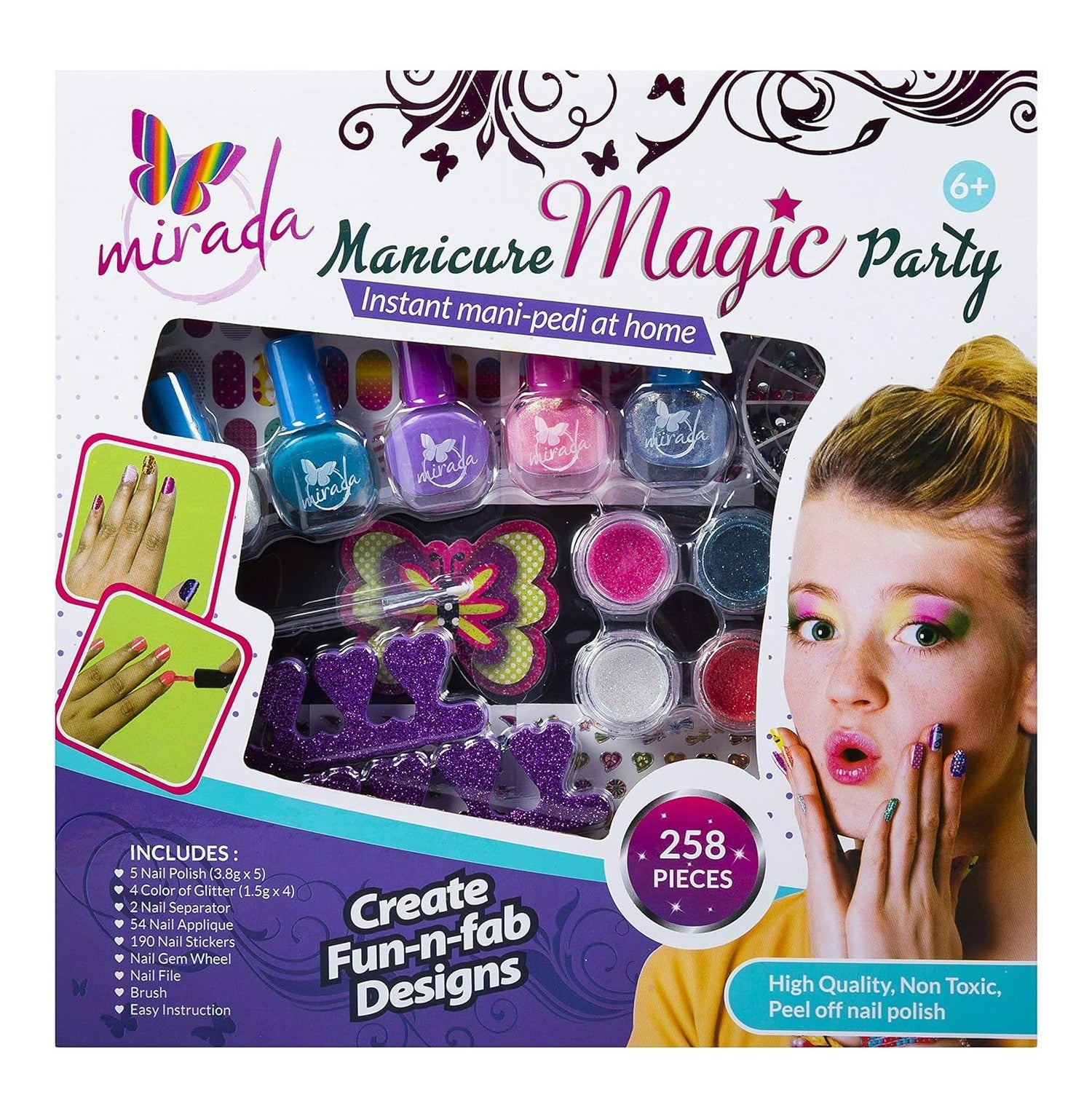 Mirada Manicure Magic Party Set For Stylish Girls