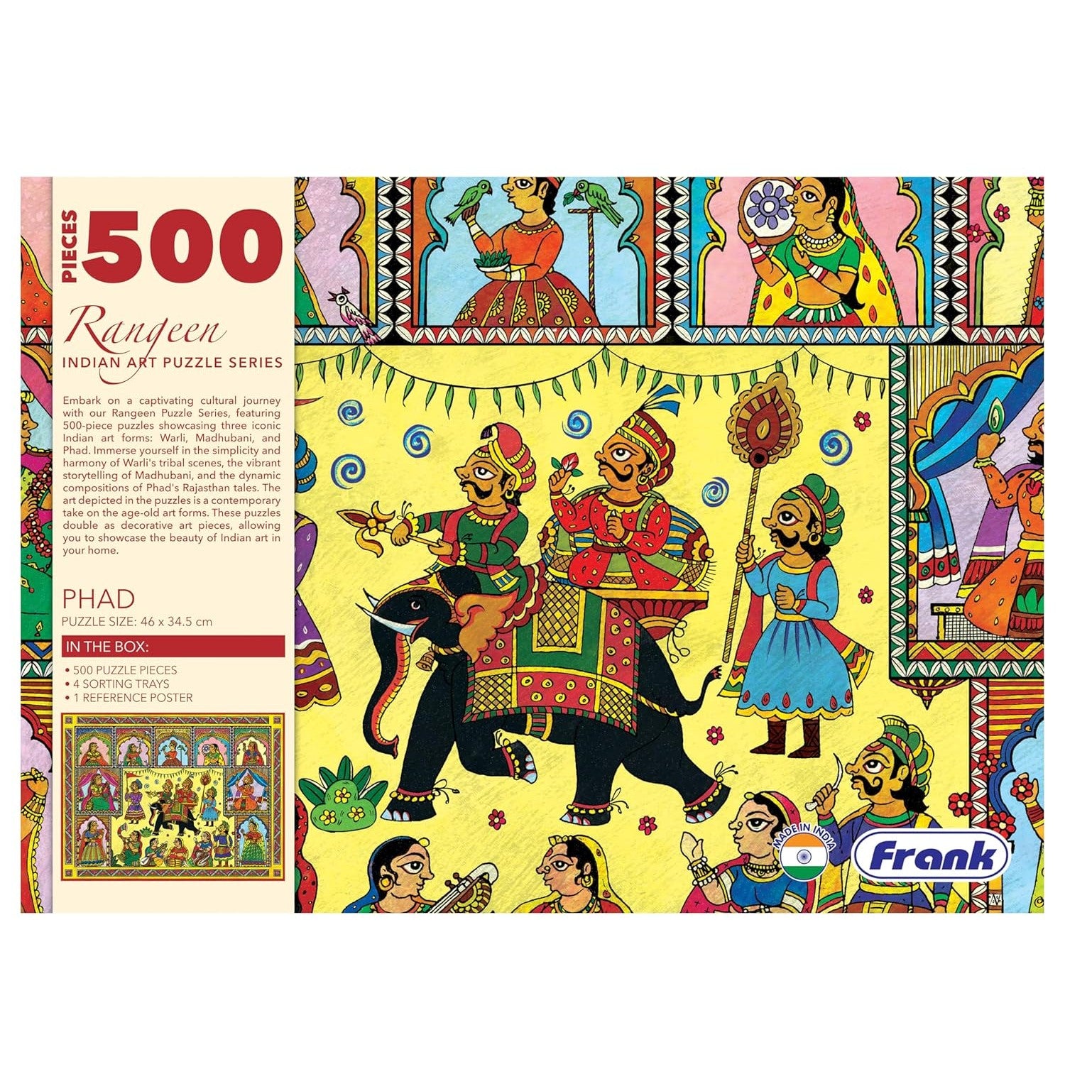 Rangeen Indian Art Phad 500Piece Puzzle – A Journey Through Culture And Creativity