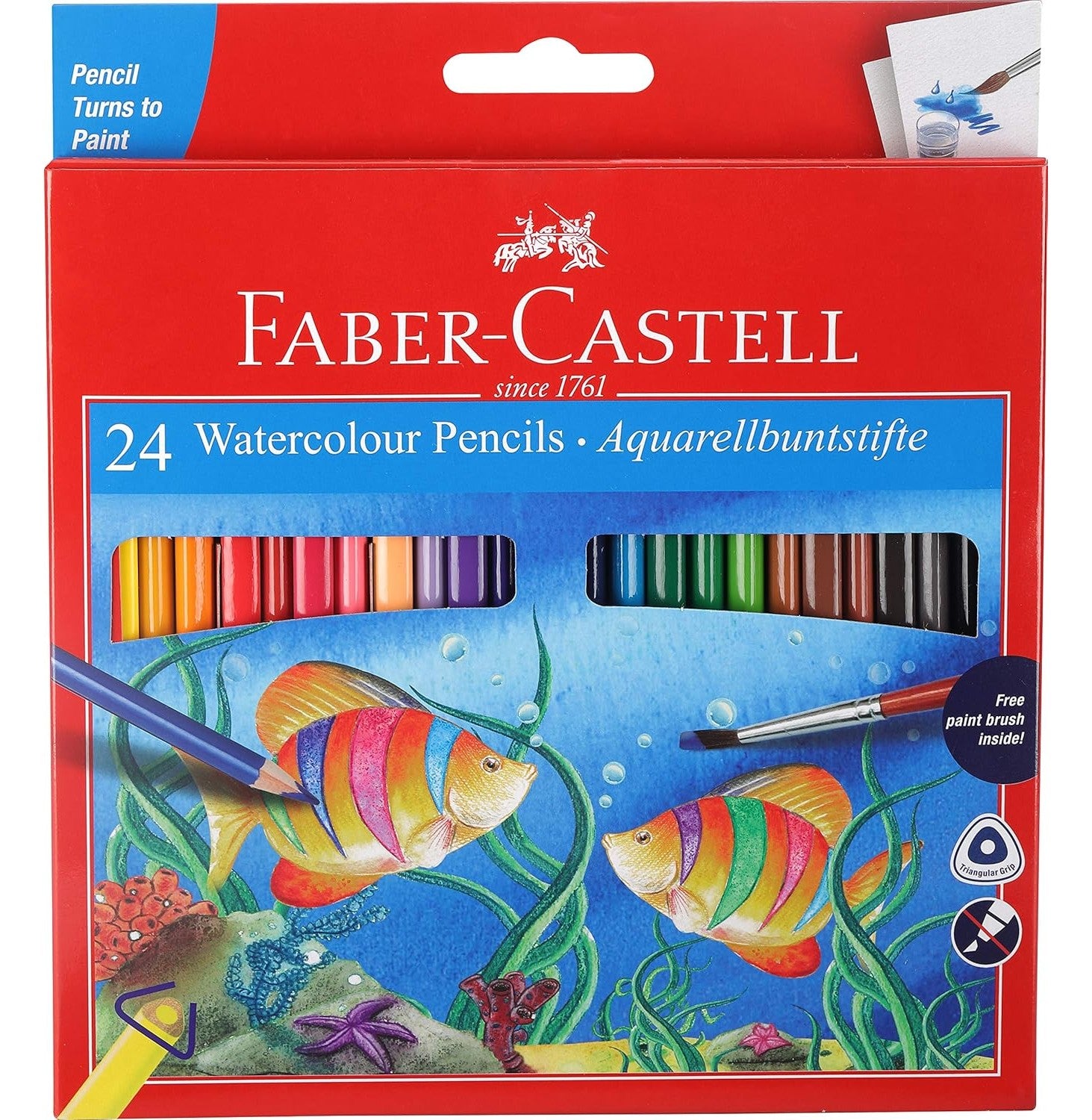Faber Castell Vibrant 24 Water Colours Set