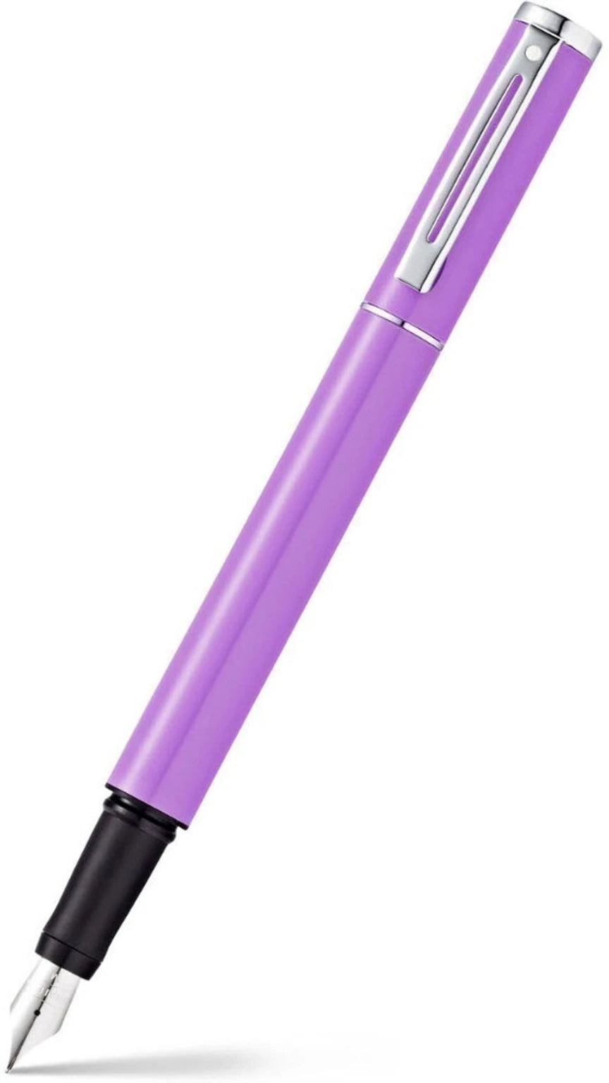 Sheaffer Pop 9203 Lilac Fountain Pen With Chrome Trim