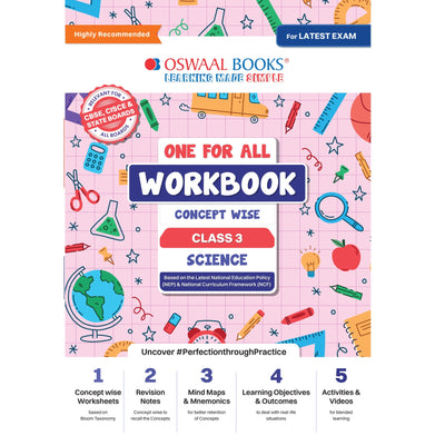 imagOswaal One For All Workbook | Concept Wise Class-3 Science Book | For Latest Exam buy online at crossword.in