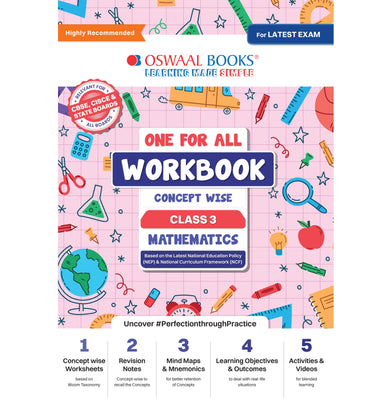 imagOswaal One For All Workbook Concept Wise Class-3 Mathematics - Paperback buy online at crossword.in
