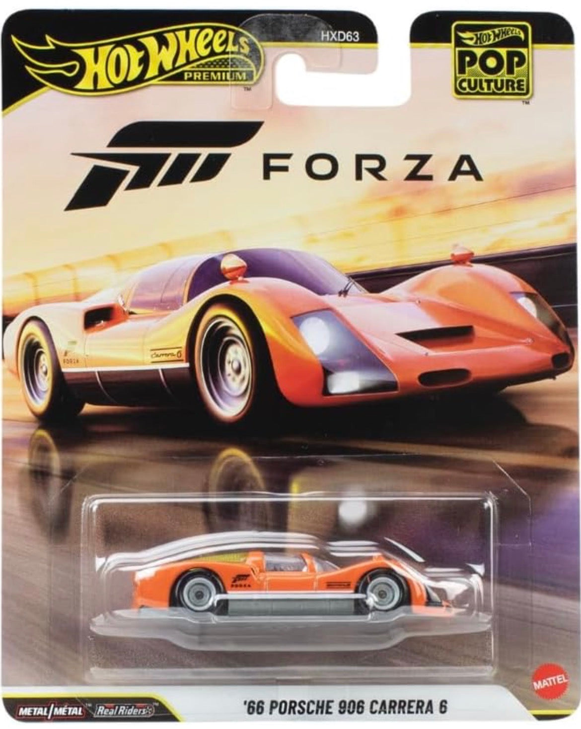 Hot Wheels 66 Porsche 906 Carrera 6, 1:64 Scale Die-Cast- Hxd63-0