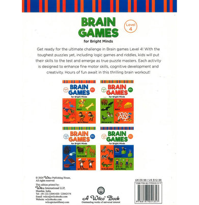 Brain Games For Bright Minds (Level 4) (Bwd) Paperback