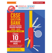 image //www.c...Oswaal CBSE Question Bank Chapterwise and Topicwise SOLVED PAPERS Class 10 Mathematics Basic For Exam 2026