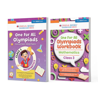 imagOne For All Olympiad Class 3 Previous Years Solved Papers + Workbook Maths For 2025 Exam - Paperback buy online at crossword.in