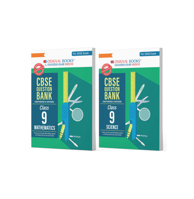 imagOswaal CBSE Question Bank Class 9 Set of 2 Books Mathematics & Science Chapterwise & Topicwise Solved Papers For 2026 Exams buy online at crossword.in