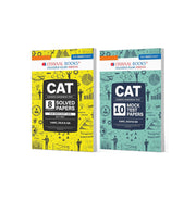 imagOswaal CAT 8 Years' Solved Papers + 10 Mock Test Papers Set of 2 books | For 2025 Exam buy online at crossword.in