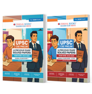 imagOswaal UPSC CSE Prelims 10 Previous Years' Solved Papers | General Studies | Paper I & II | Year-Wise 2016-2025 | English Medium | Set of 2 Books | For 2026 Exam buy online at crossword.in