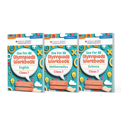 imagOne For All Olympiad Workbook Class 7 Set Of 3 Books Maths, Science & English For 2025 Exam - Paperback buy online at crossword.in
