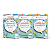 image //www.c...Oswaal One For All Olympiad Workbook Class 1 Set of 3 Books Maths, Science & English For 2025 Exam