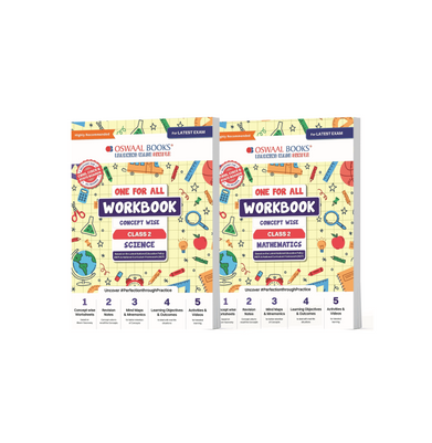imagOswaal One For All Workbook Concept Wise Class-2 Math & Science Set Of 2 Books For Latest Exam buy online at crossword.in