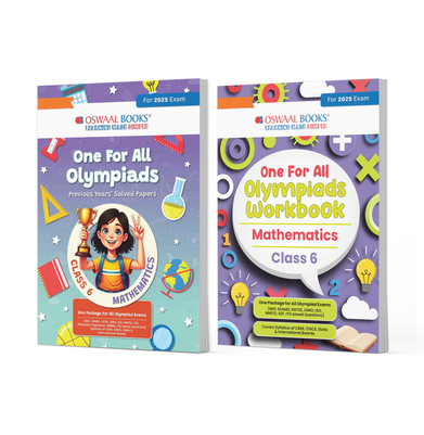 imagOne For All Olympiad Class 6 Previous Years Solved Papers + Workbook Maths For 2025 Exam - Paperback buy online at crossword.in