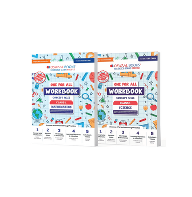 imagOswaal One For All Workbook Concept Wise Class-1 Math & Science Set Of 2 Books For Latest Exam buy online at crossword.in
