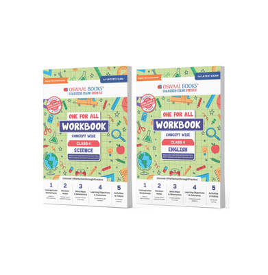 imagOswaal One For All Workbook Concept Wise Class-4 Science & English Set Of 2 Books For Latest Exam buy online at crossword.in