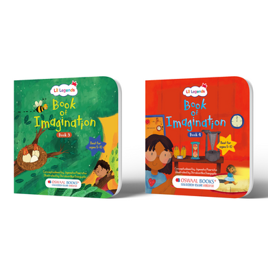 imagOswaal Lil Legends 2-Book Imagination Combo – Parts 3 & 4 Activity Journals Ages 5–10 – Creative Drawing & Writing Prompts, Screen-Free Fun