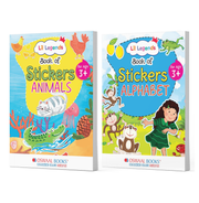 image //www.c...Oswaal Lil Legends 2-Book Sticker Combo – Animals & Alphabet Learning Books for Kids Age 3+ | Fun Peel-and-Stick Activity Set buy online at crossword.in