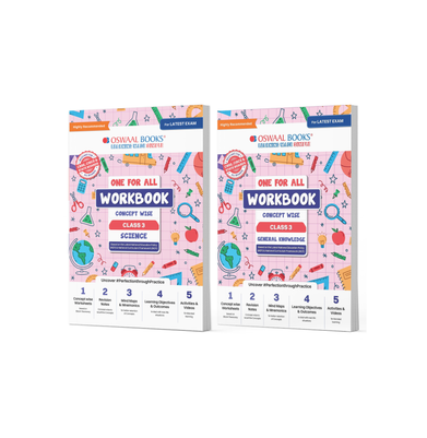imagOswaal One For All Workbook Concept Wise Class-3 Science & General Knowledge Set Of 2 Books For Latest Exam buy online at crossword.in
