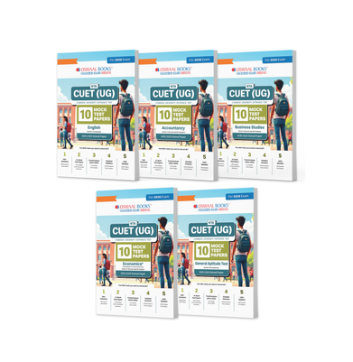 imagOswaal NTA CUET UG Mock Test Papers | English, Accountancy, Business Studies, Economics & General Aptitude Test Set of 5 Books | For 2026 Exam buy online at crossword.in
