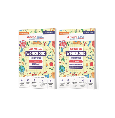 imagOswaal One For All Workbook Concept Wise Class-2 Science & General Knowledge Set Of 2 Books For Latest Exam buy online at crossword.in