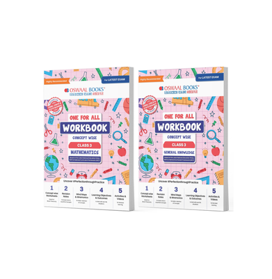 imagOswaal One For All Workbook Concept Wise Class-3 Mathematics & General Knowledge Set Of 2 Books For Latest Exam buy online at crossword.in